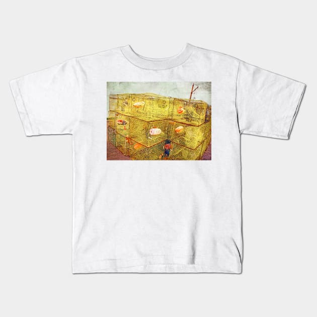 Waiting in Yellows Kids T-Shirt by Susan Werby